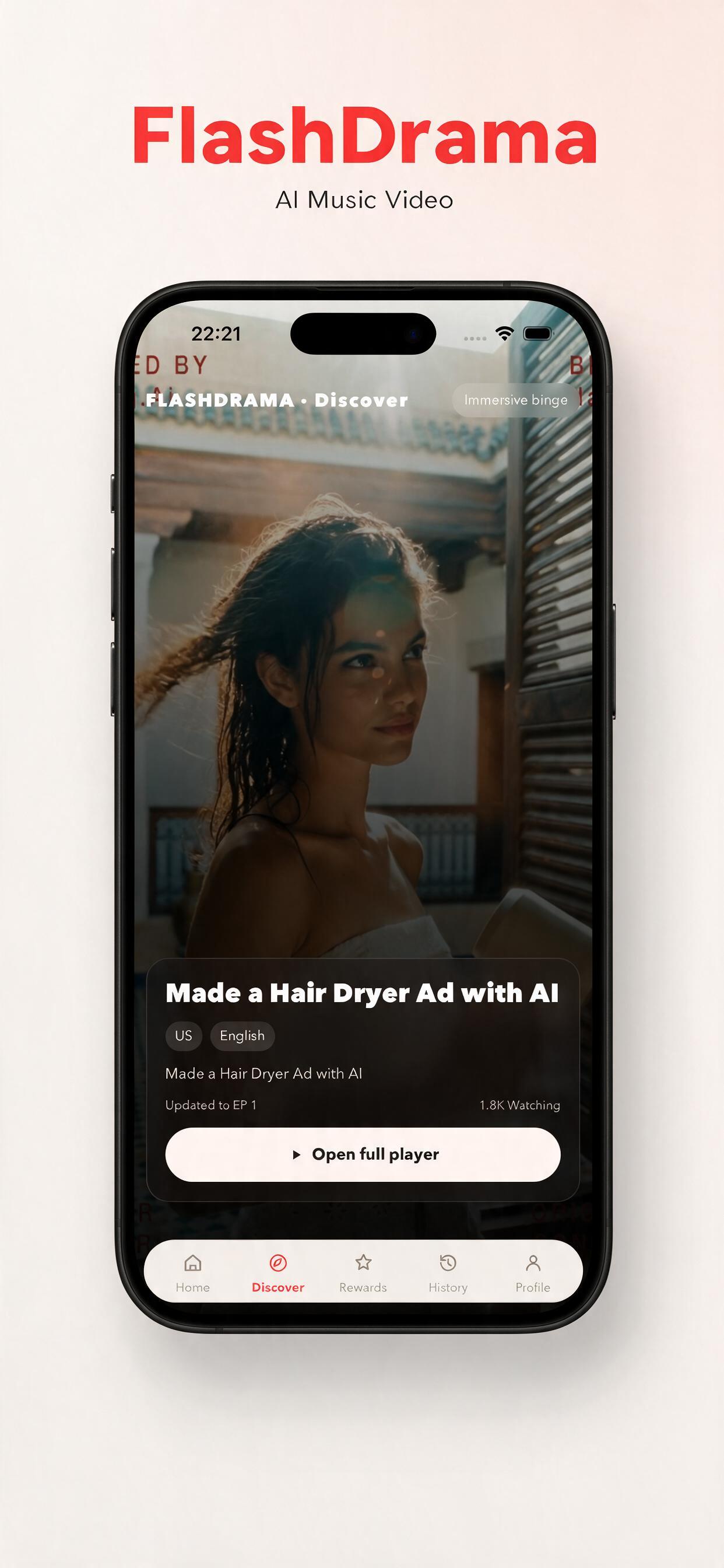 FlashDrama discover screen