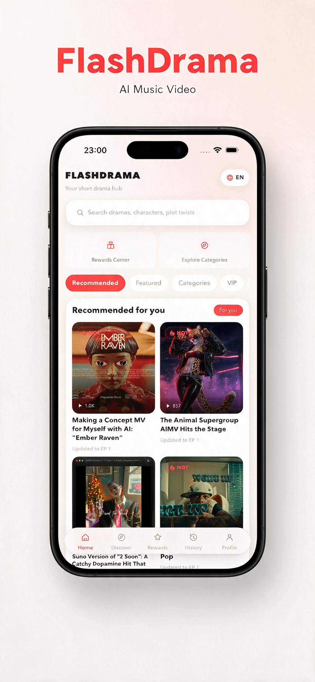 FlashDrama home recommendations